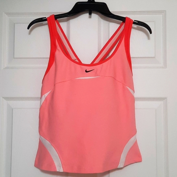 Nike Tops - Nike Dri-fit Crossback Large Pink Athletic Tank Top